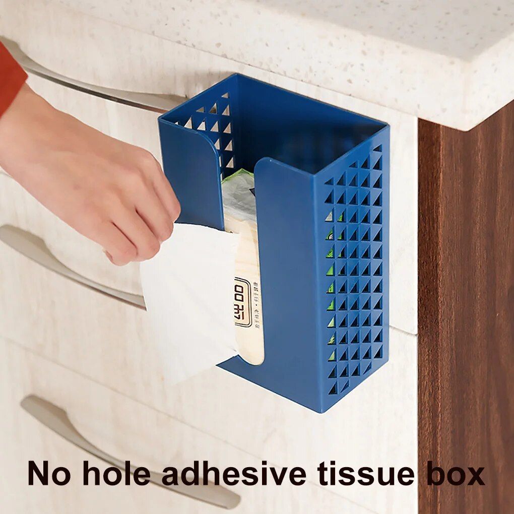 Modern Multifunctional Wall-Mounted Tissue Holder - Space Saving Bathroom Organizer