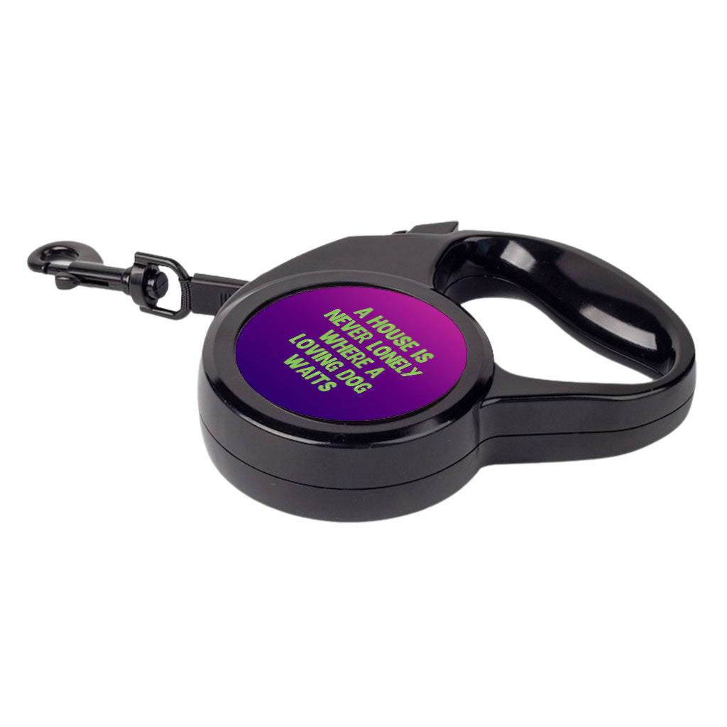 Dog Quote Retractable Pet Leash - Cute Leash - Creative Dog Leash