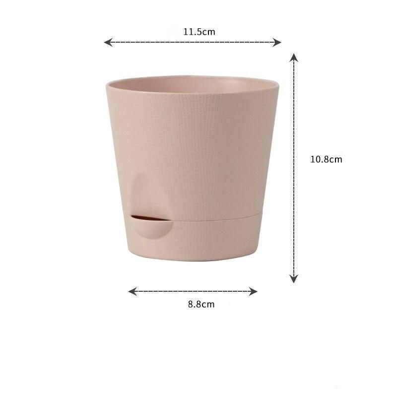 Modern Self-Watering Double Layer Flower Pot for Indoor & Outdoor Decor