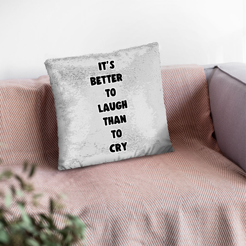 Cool Print Sequin Pillow Case - Inspirational Pillow Case - Cool Graphic Pillowcase