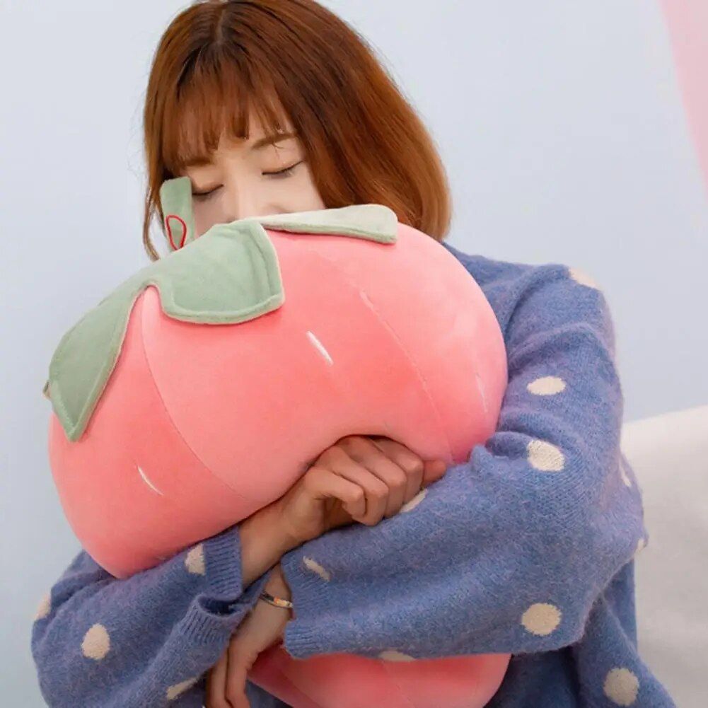 Adorable Strawberry Plush Pillow