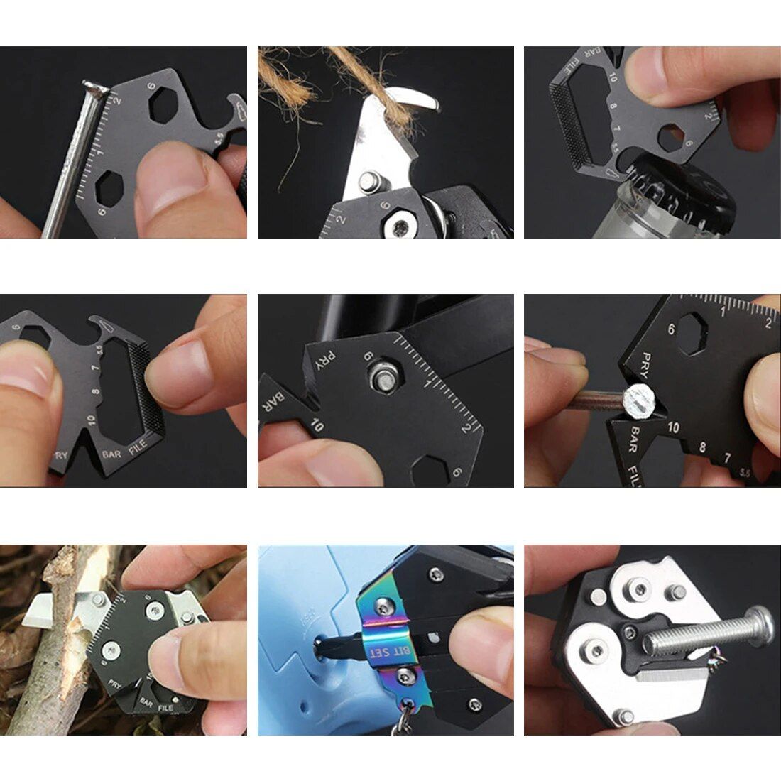 Hexagonal Multitool Keychain