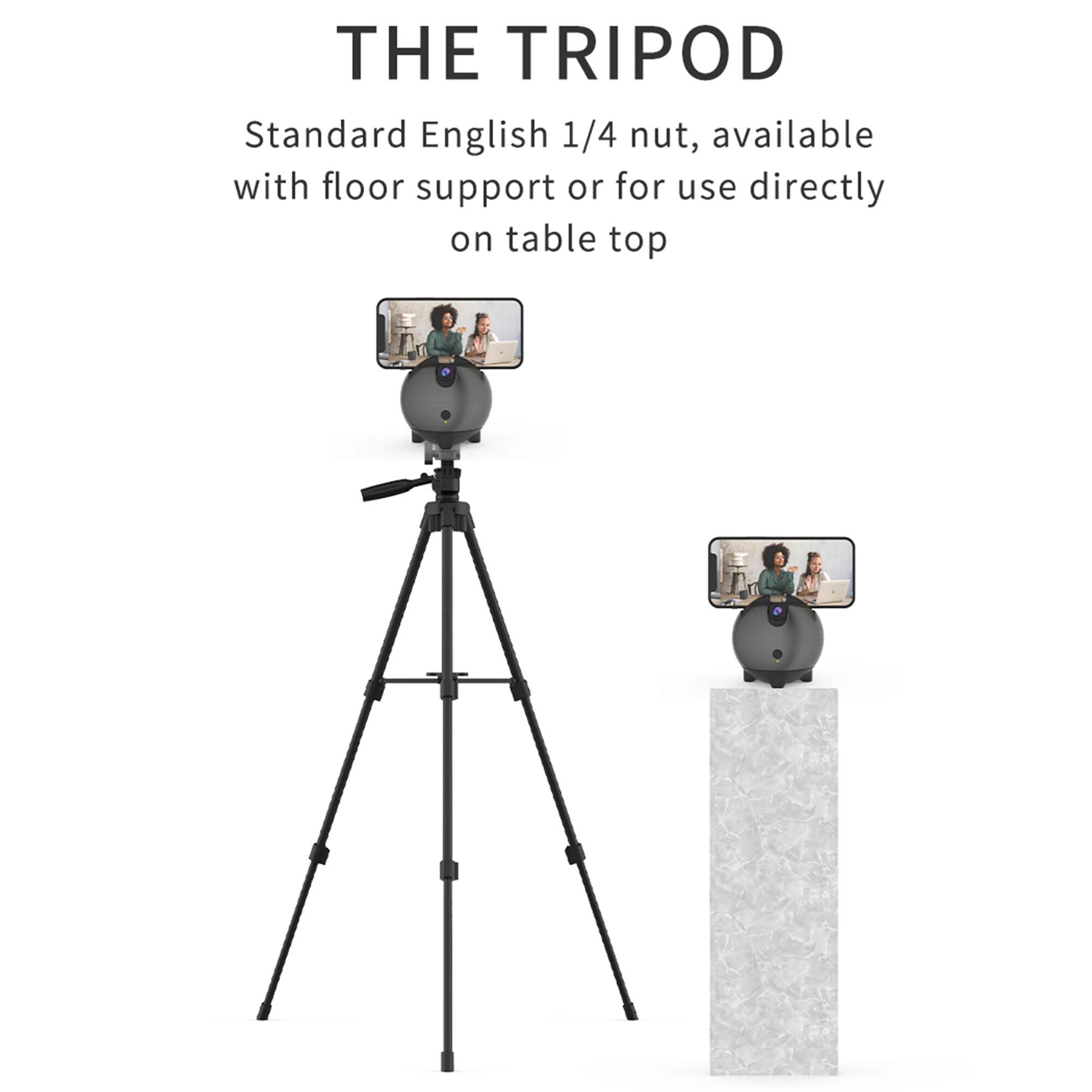 360° Smart Auto-Tracking Camera Tripod