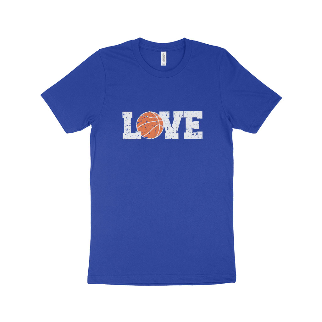 Basketball Love Unisex Jersey T-Shirt Made in USA