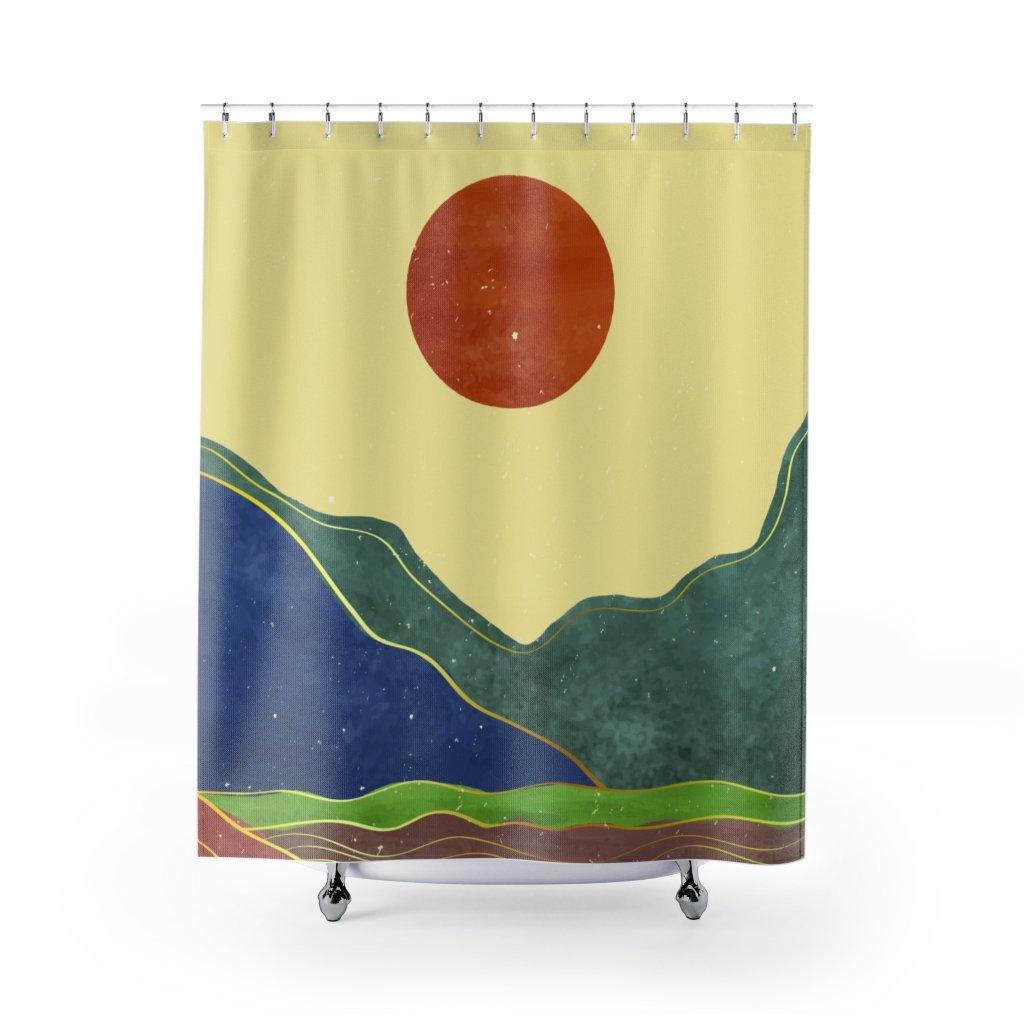 California Sun Shower Curtains | Yellow Pandora