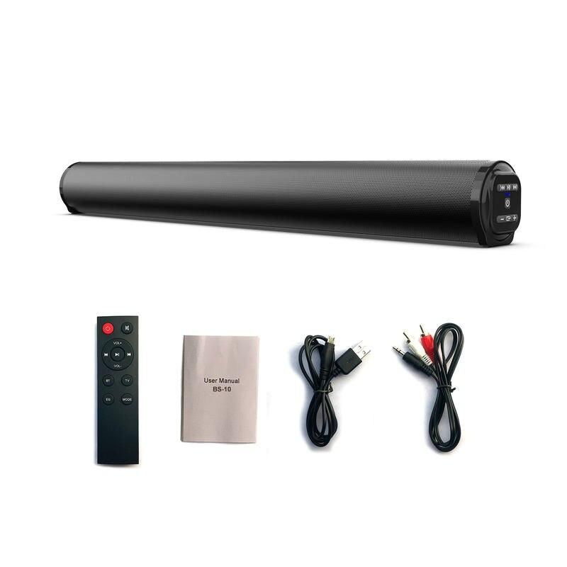 20W Wireless Bluetooth Soundbar with Rich Bass, Multi-Connection for Home Theater and Gaming