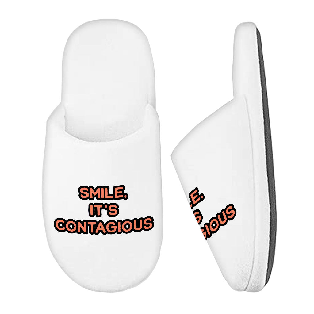 Smile Memory Foam Slippers - Funny Slippers - Cool Trendy Slippers