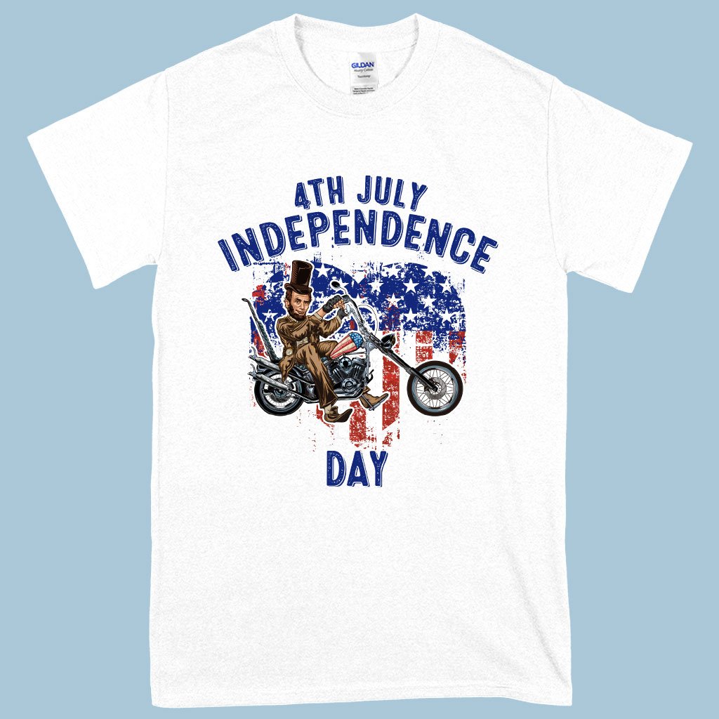 Heavy Cotton Independence Day T-Shirt - Patriotic T-Shirts - Independence Day T-Shirt for Men