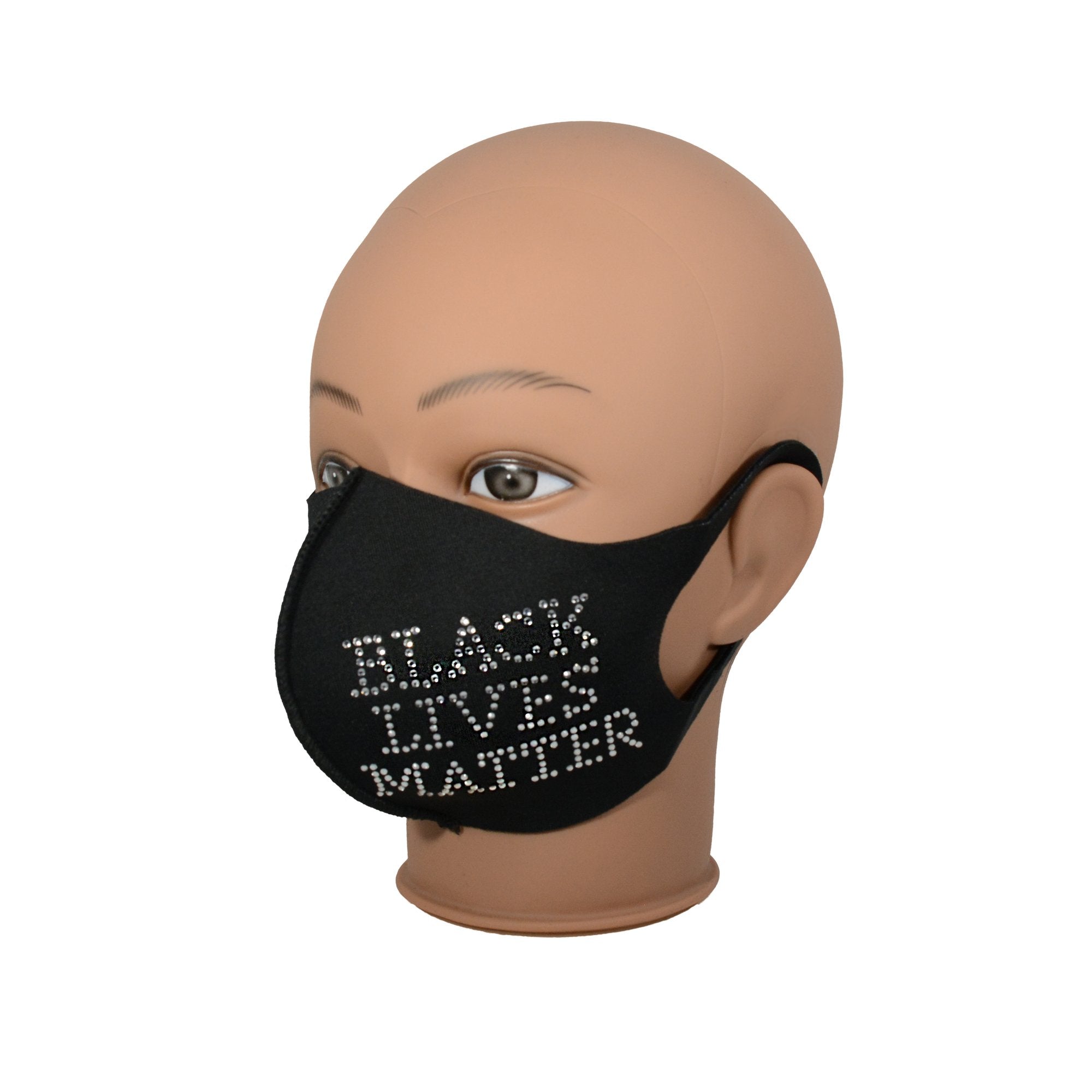 Black Lives Matter Fashion Studded Mask | Fuchsia Zeus