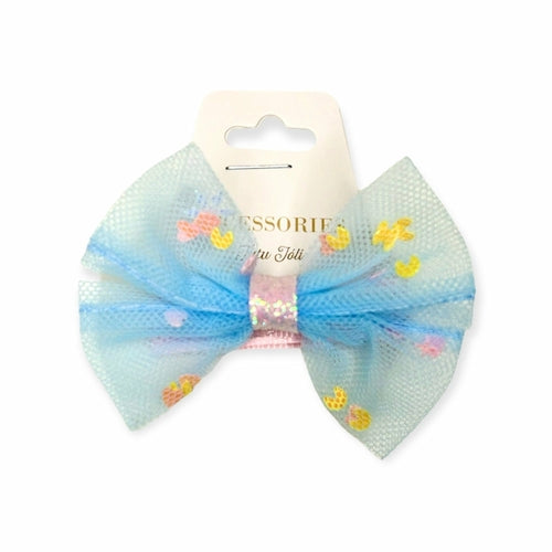 Hair Clip Bows For Girls | 2Inch Hair Clip Bow | Tulle Hair Bow For