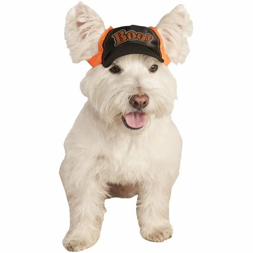 Boo Halloween Pet Baseball Cap