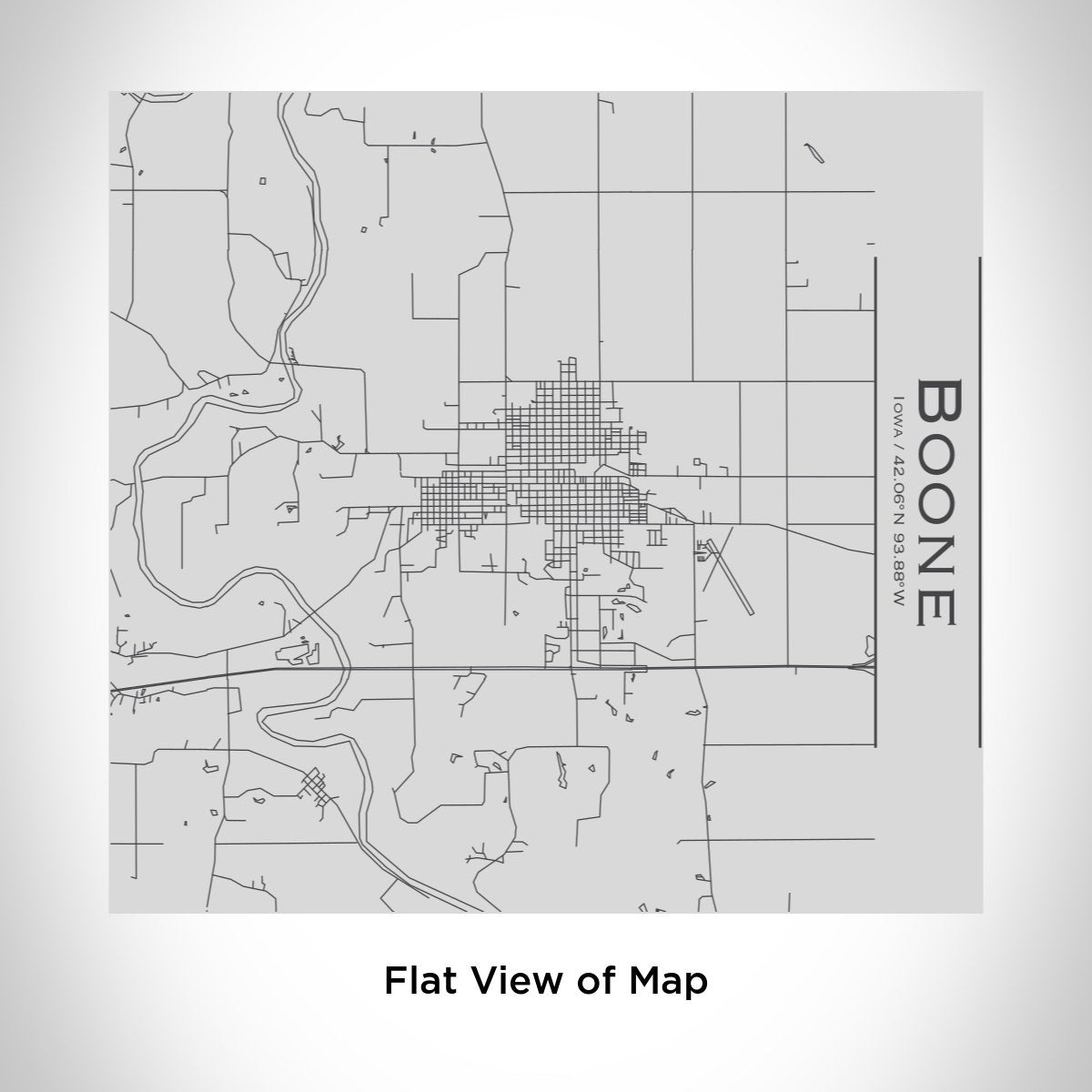 Boone - Iowa Engraved Map Tumbler