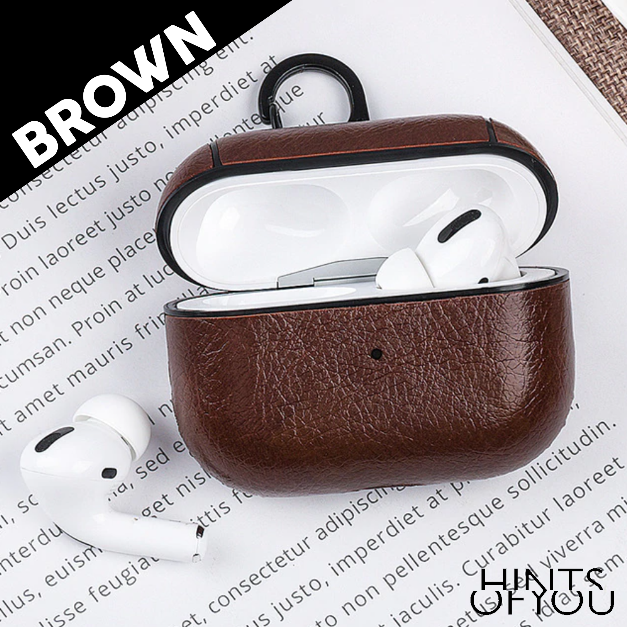 Custom Personalized AirPods Pro Case with Removeable Keychain Clip