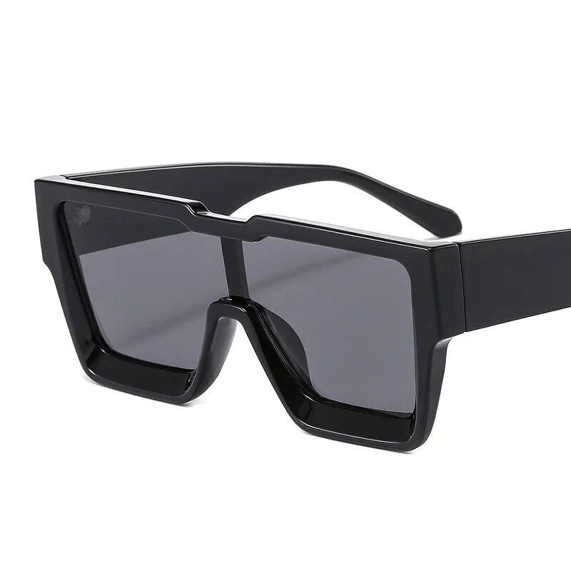 Oversized Square Sunglasses - Vintage Unisex Sunnies with UV400 Protection