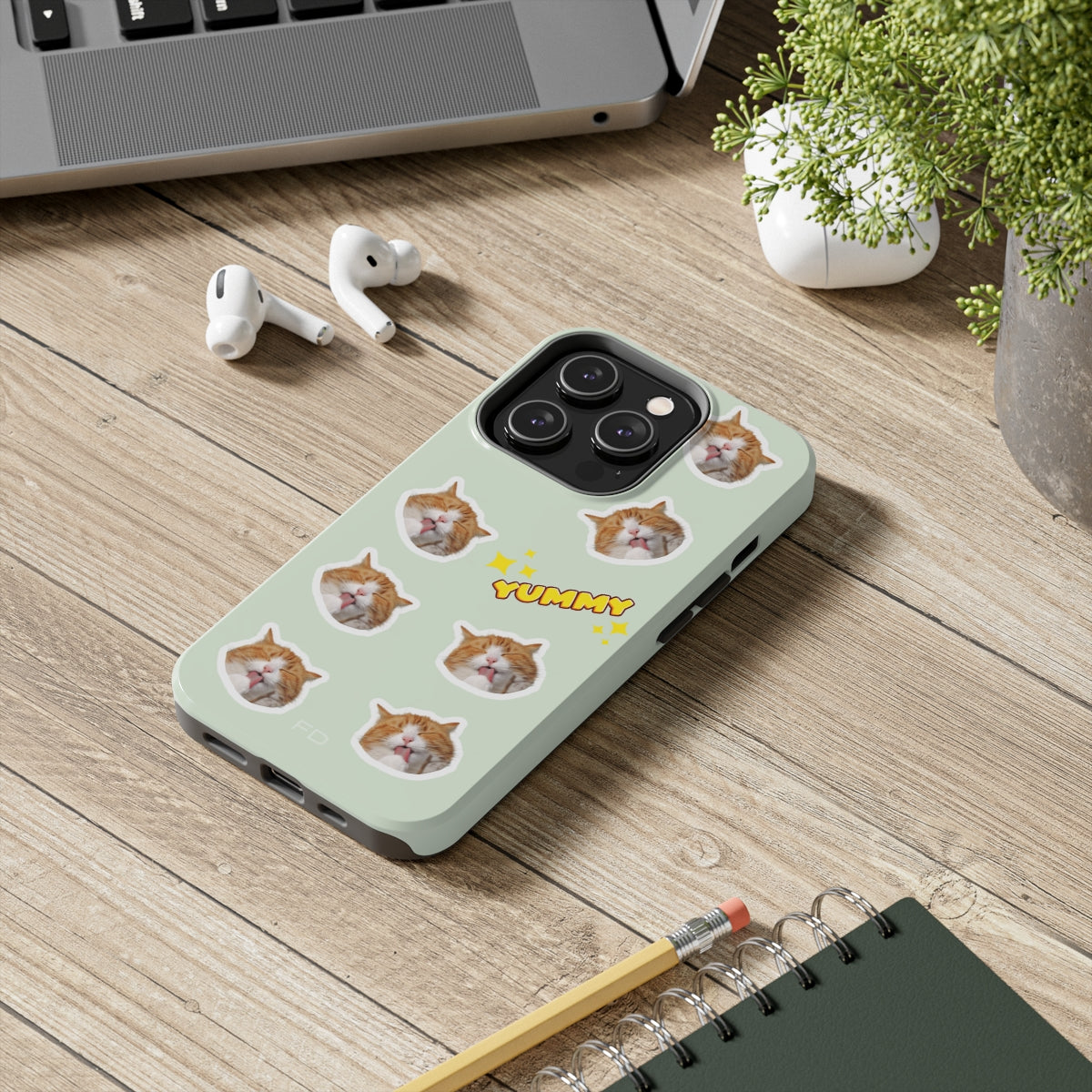 Cat Yummy Tough Case for iPhone with Wireless Charging