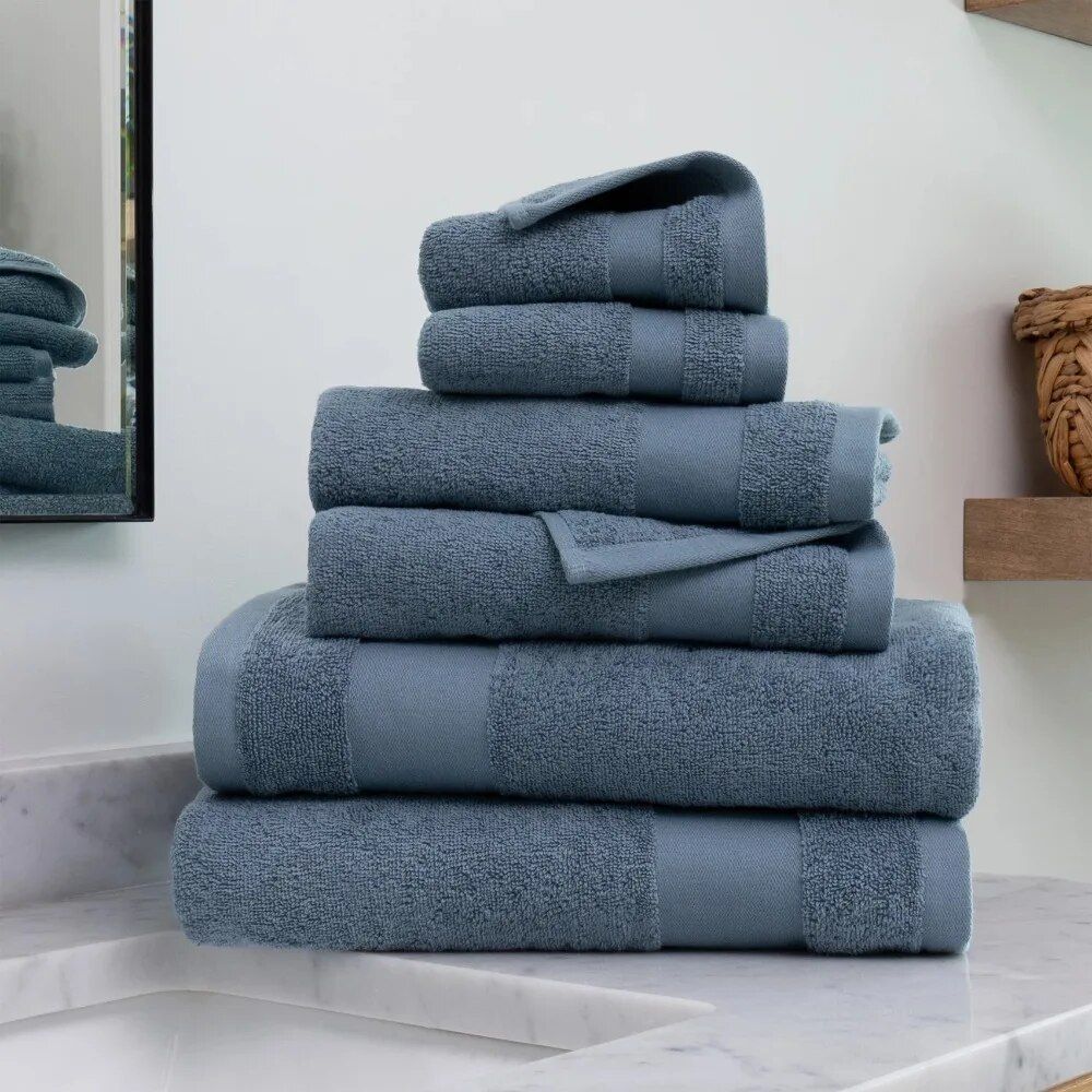 Luxurious 6-Piece Cotton Bath Towel Set