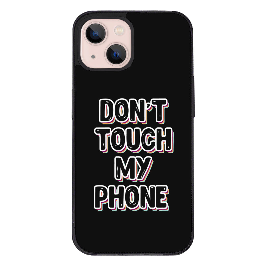 Don't Touch My Phone iPhone 13 Mini Case - Creative Phone Case for iPhone 13 Mini - Cool Design iPhone 13 Mini Case