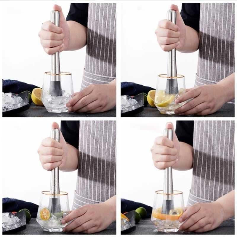 Stainless Steel Multifunctional Ice Crusher & Fruit Muddler