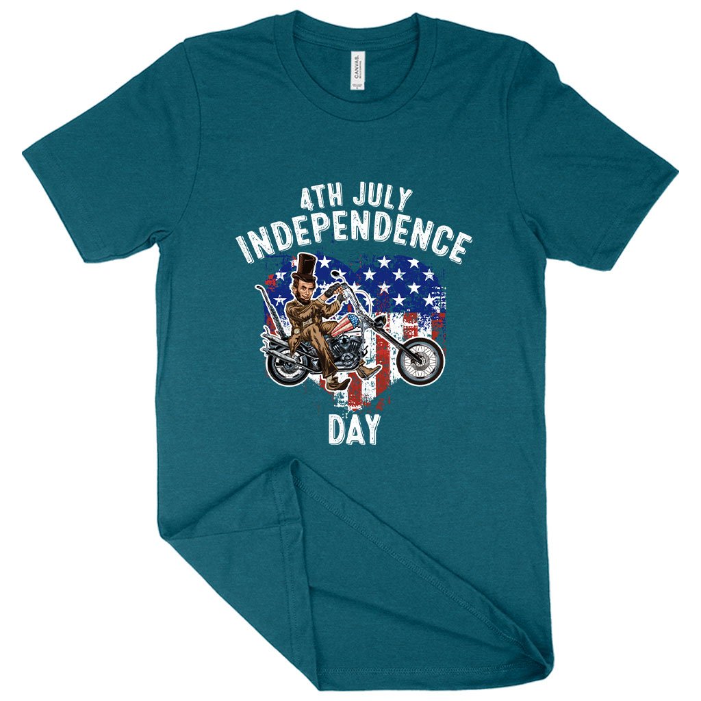 Heather Independence Day T-Shirt - Patriotic T-Shirts - Independence Day T-Shirt for Men