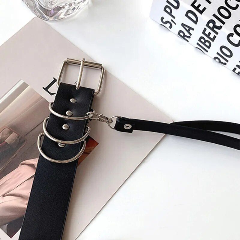 Stylish Punk Chain Leather Waist Belt