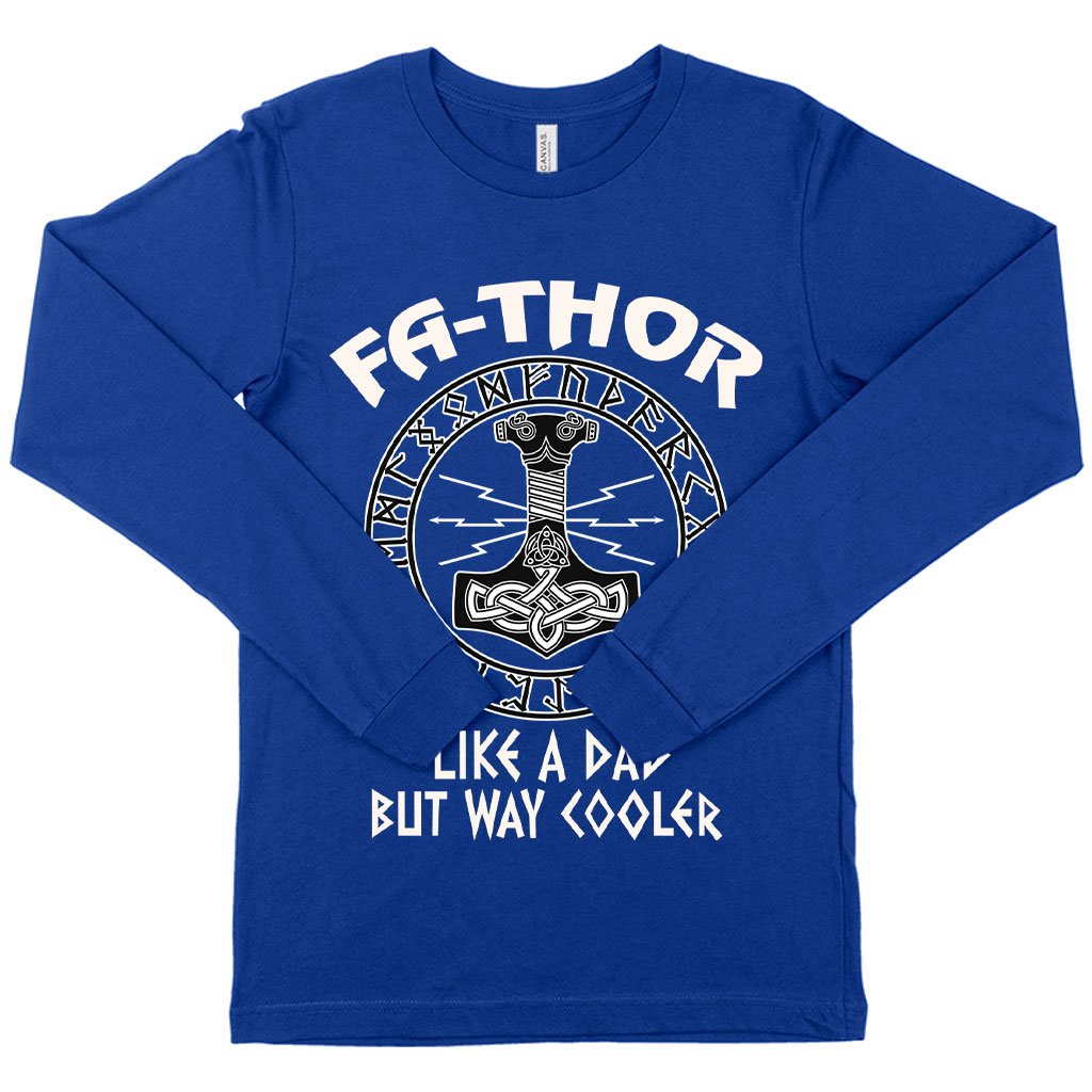 Fa-Thor Long Sleeve T-Shirt - Thor Father's Day T-Shirt