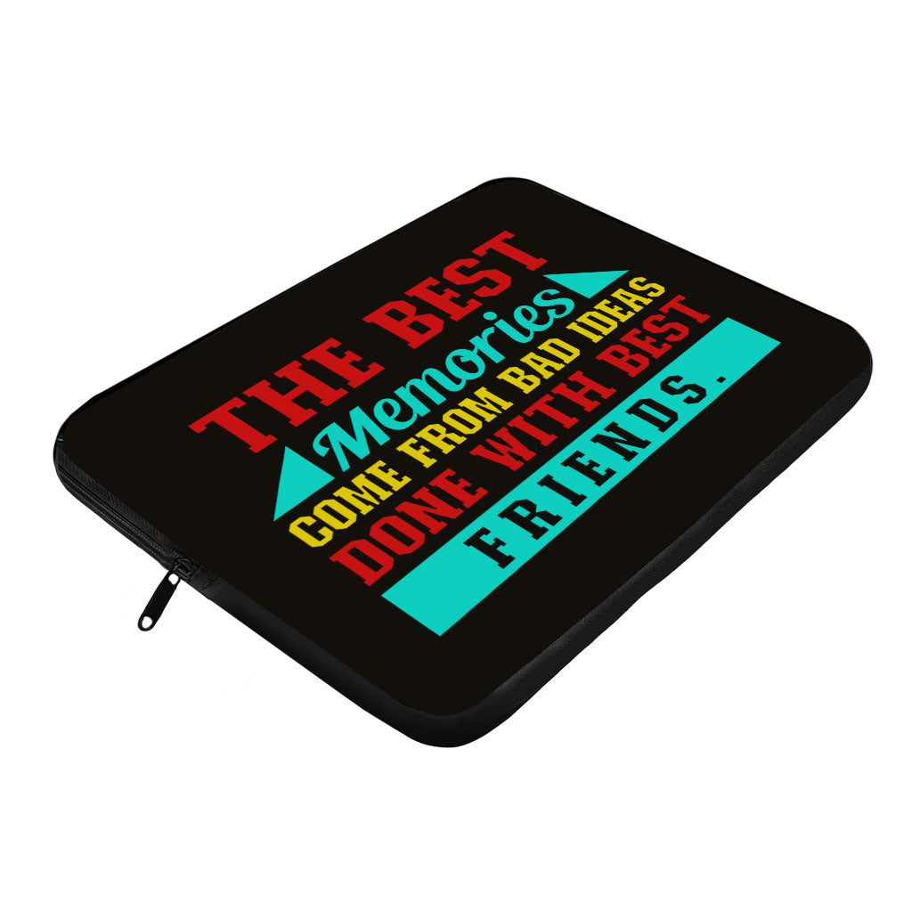 Best Friend Quotes MacBook Air 14" Sleeve - Funny Design Laptop Sleeve - Graphic MacBook Sleeve