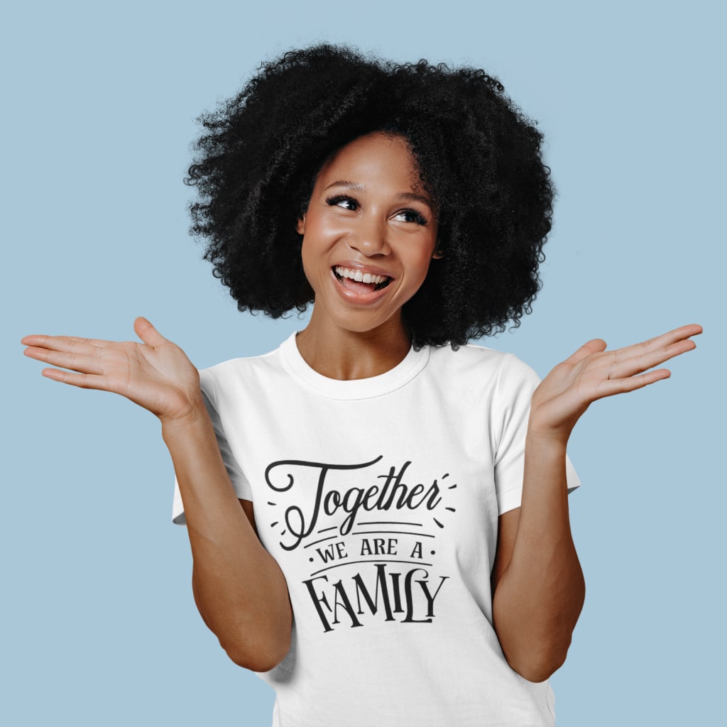 Together We Are A Family Unisex Jersey T-Shirt Made in USA