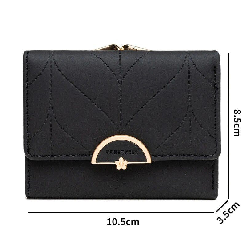 Compact Multifunctional Women's Wallet with Coin Pocket and Card Holder