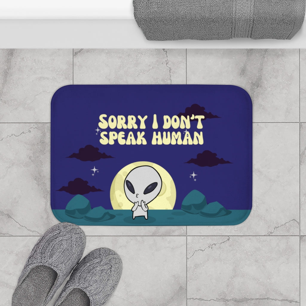 Funny Alien Bath Mat