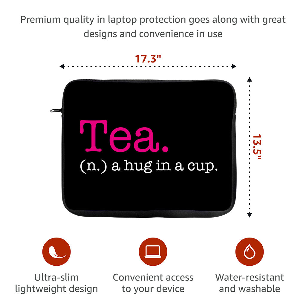 Tea Lover MacBook Pro 16" Two-Sided Sleeve - Funny Design Laptop Sleeve - Best Print MacBook Sleeve