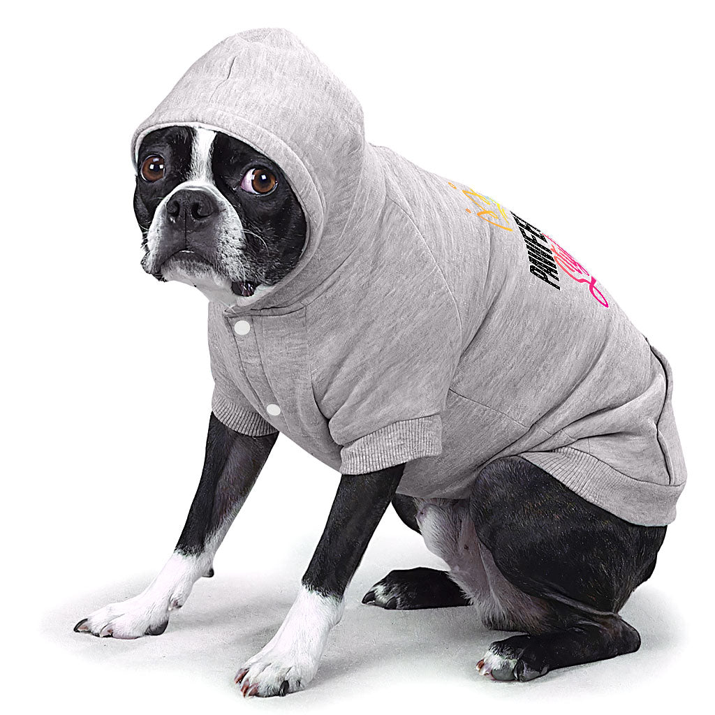 Pawfectly Stylish Dog Hoodie with Pocket - Crown Dog Coat - Printed Dog Clothing