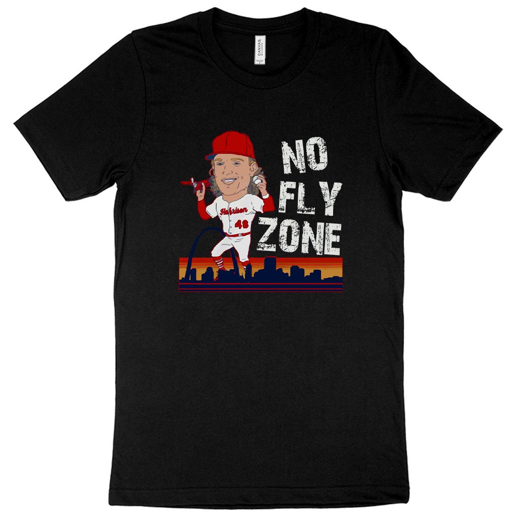 No Fly Zone T-Shirt - Harrison Bader T-Shirt - Baseball T-Shirt