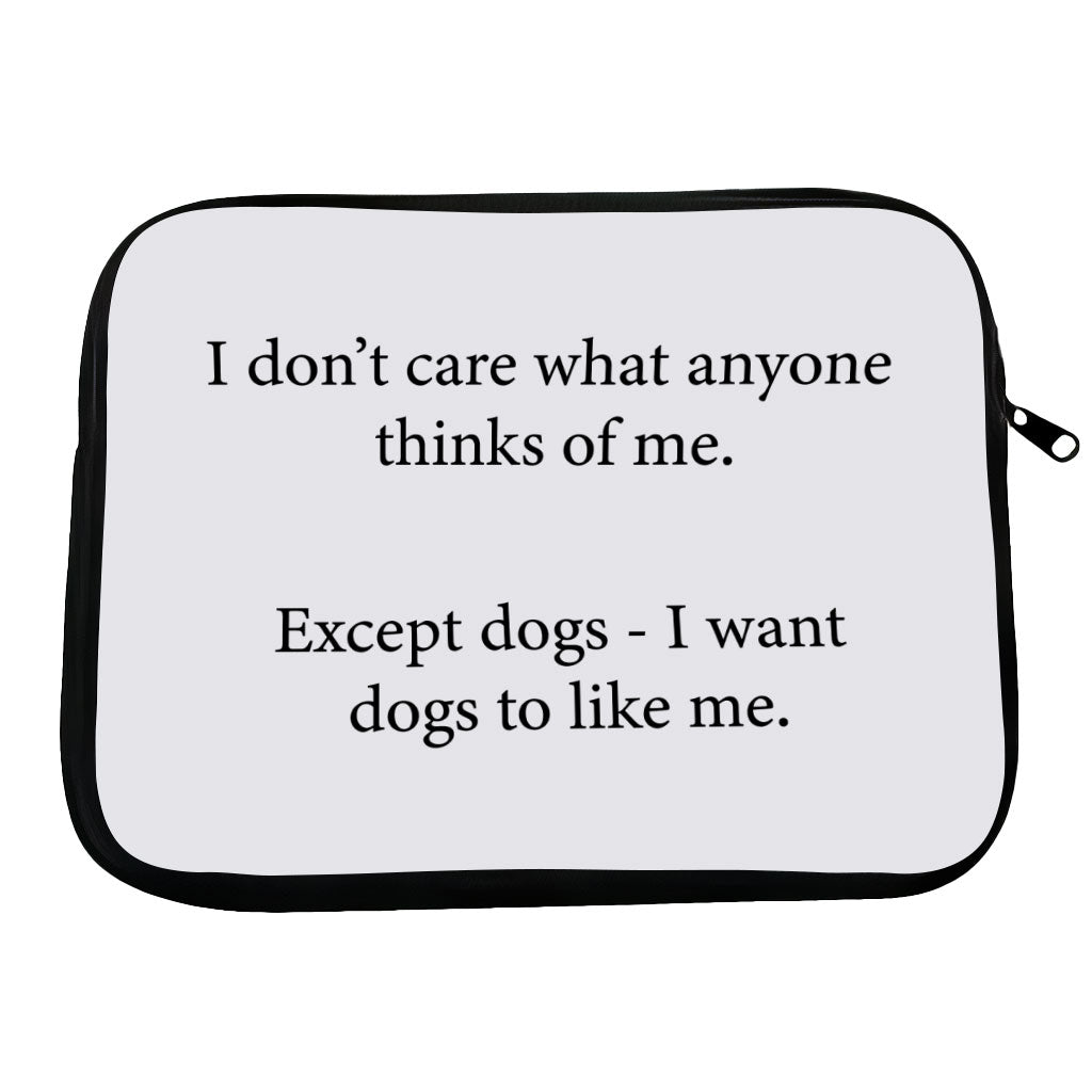 Dog Lover HP 16" Sleeve - Printed Laptop Sleeve - Funny Laptop Sleeve with Zipper