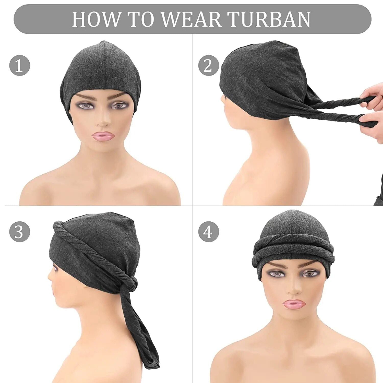 Men's Premium Vintage Solid Color Turban