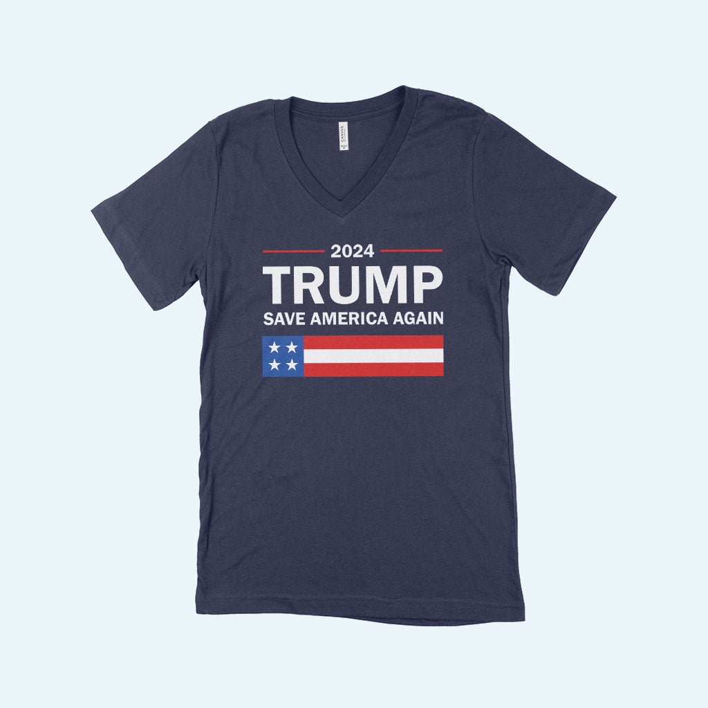 V-Neck Trump T-Shirt - Trump Clothing