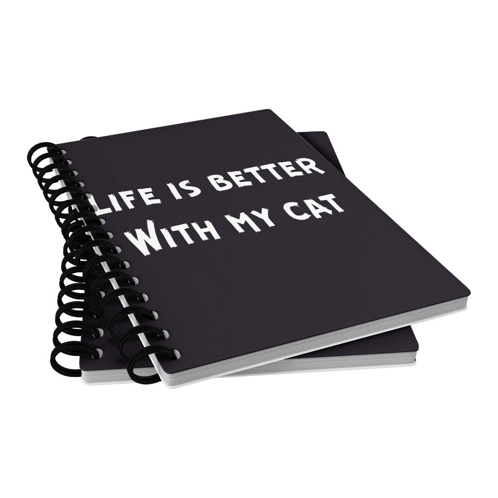 Cat Lover Spiral Notebook - Cat Themed Notebook - Cool Notebook