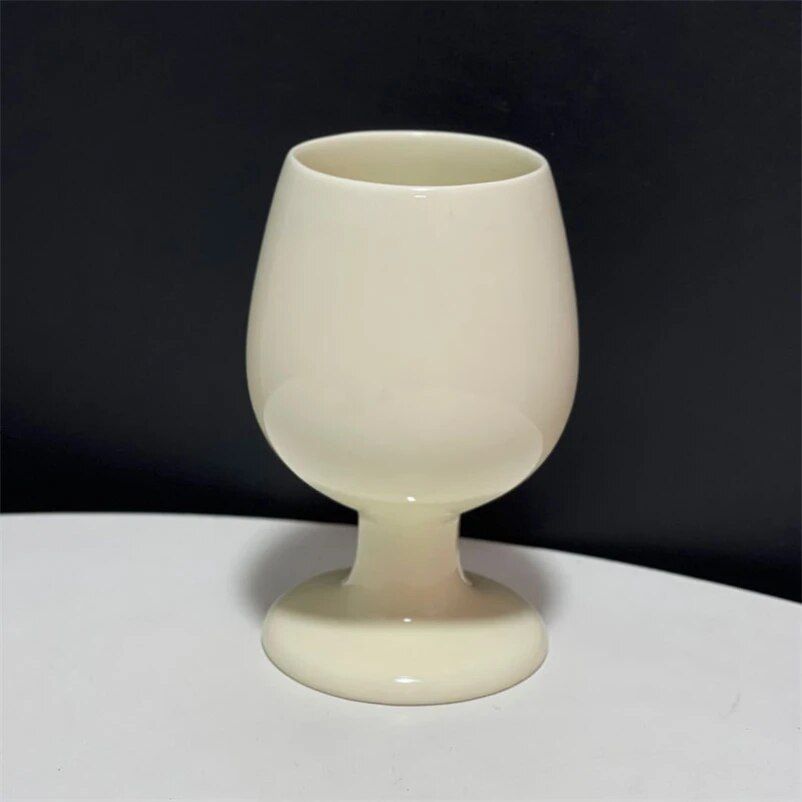 Minimalist Korean Ceramic Tall Cup – Elegant Home Drinkware, 300ml