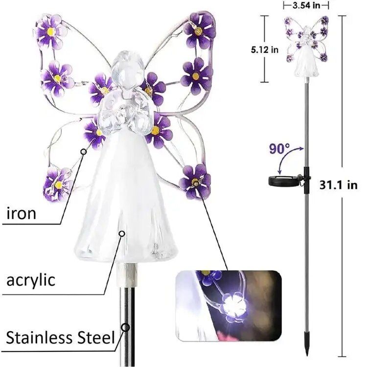 Solar Angel Outdoor Garden Light