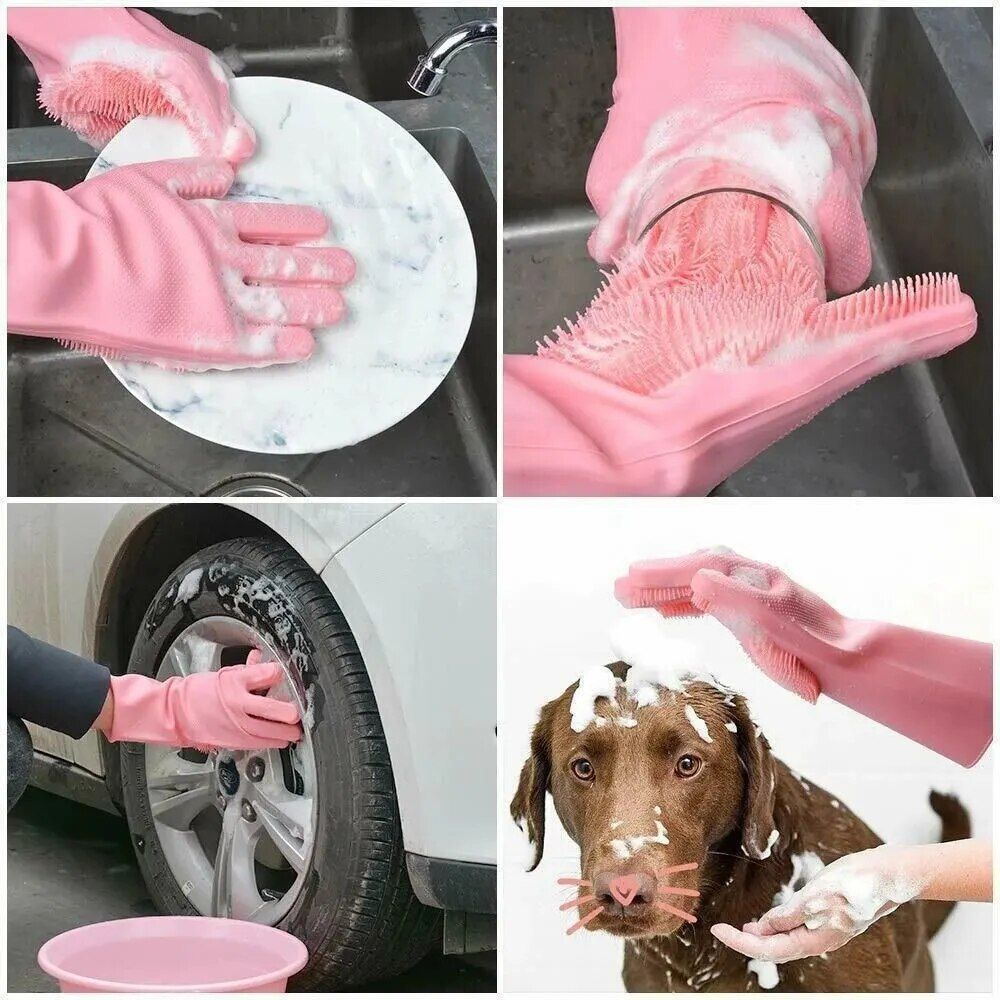 Multi-Purpose Silicone Dishwashing Gloves