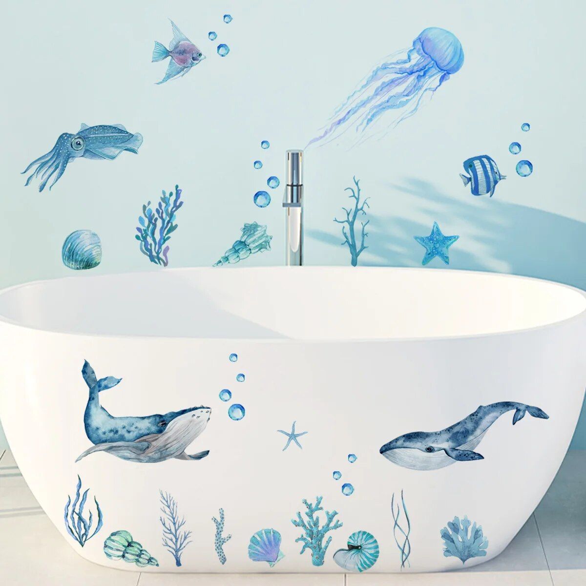 Charming Sea Life Wall Decals