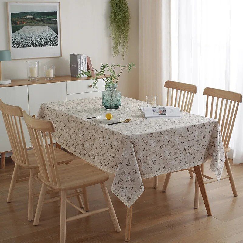 Elegant Bloom Lace Tablecloth