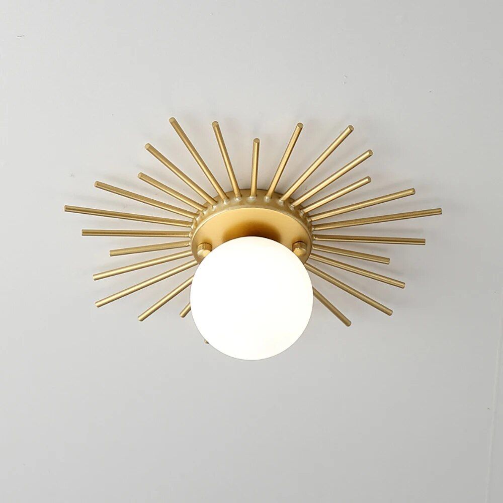 Elegant Gold Modern LED Ceiling Lamp for Versatile Home Lighting