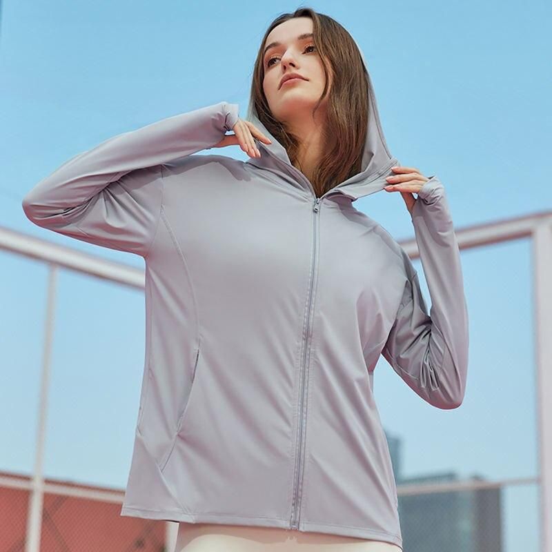 Versatile Long Sleeve Hooded Sport Top for Women