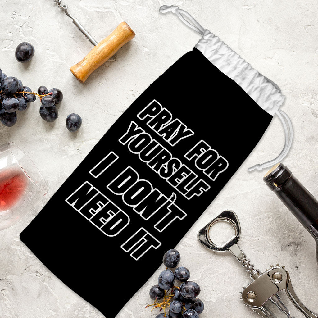 Cool Design Wine Tote Bag - Quote Wine Tote Bag - Printed Wine Tote Bag