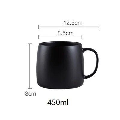 Elegant Nordic-Style Matte Ceramic Mug - Eco-Friendly Office & Home Beverage Cup