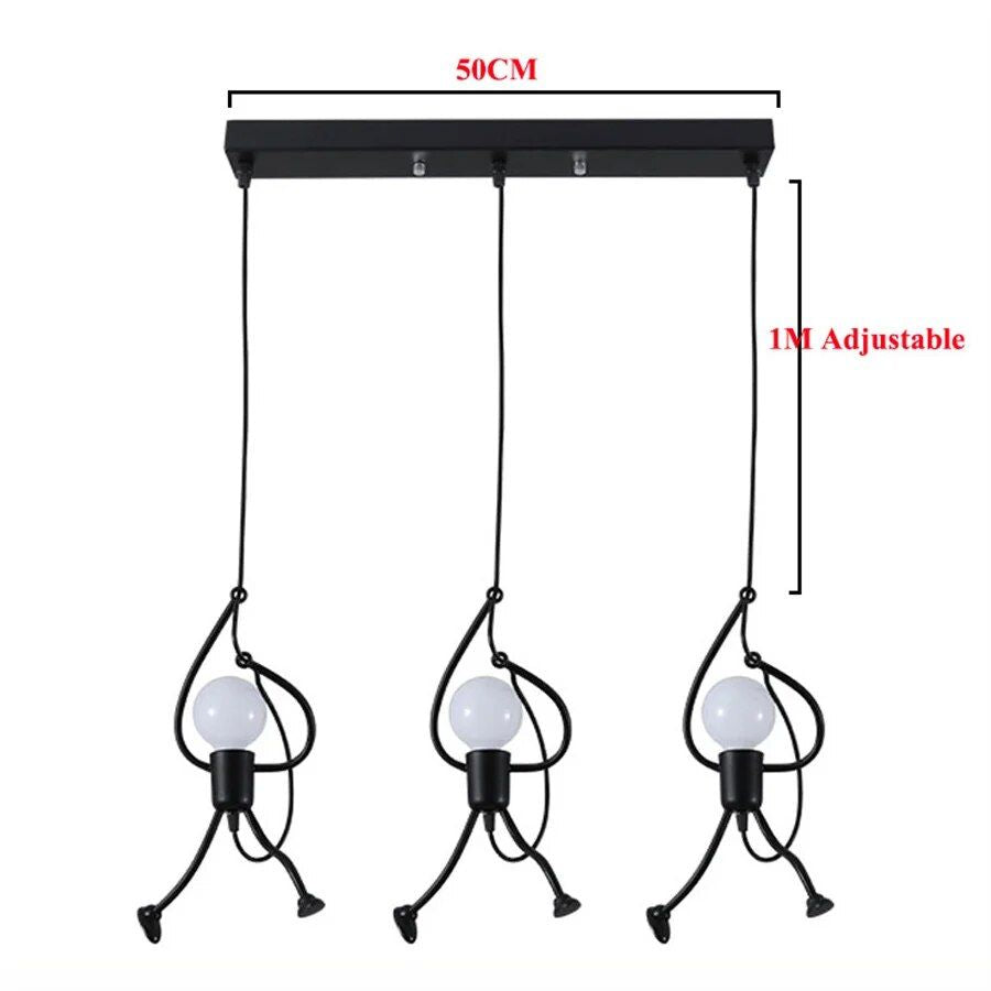 Chic Iron Little Man LED Pendant Light