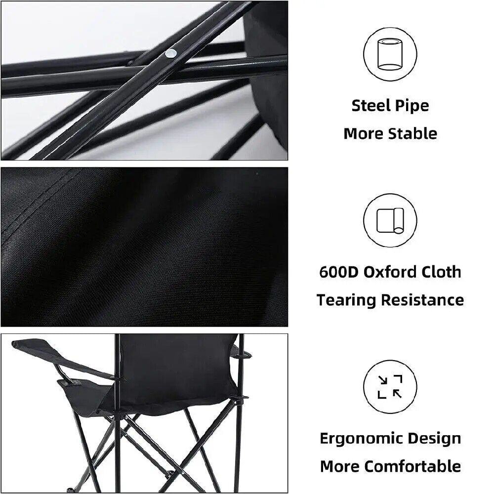 3-in-1 Portable Folding Chair: Backpack, Cooler, and Stool for Outdoor Activities