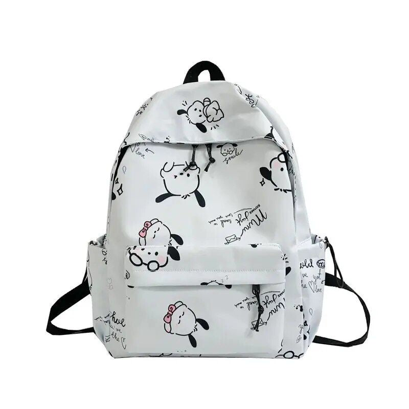 High-Capacity Classic Animal Print Backpack