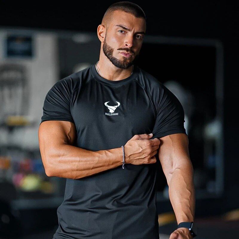 Men's Fitness & Casual T-Shirt: Short Sleeve, High Quality