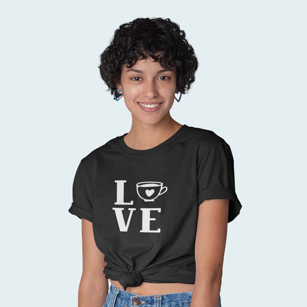 Love Coffee Unisex Jersey T-Shirt Made in USA